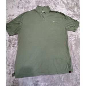 Red Rhino Polo Shirt Men's Size 3XL XXL Green Short Sleeve 3‎ Button Embroidered